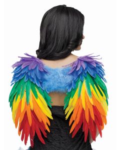 Rainbow Feather Wings