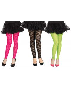 80's Lace Footless Tights