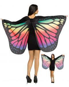 Rainbow Soft Butterfly Wings - Adult