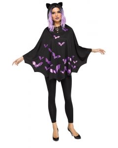 Hooded Bat Poncho - Adult