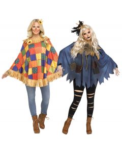 Scarecrow Poncho Assortment - Adult