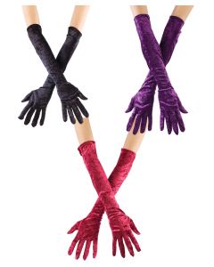 Long Velvet Gloves