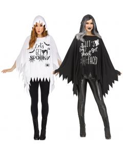 Ghost Hooded Poncho Assortment - Adult