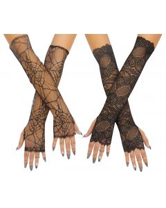 Lace Fingerless Glove Assortment