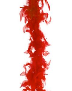 5' Red Feather Boa 