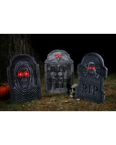 22" Light-Up Tombstones