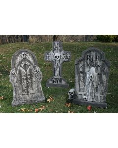 36" Spooky Tombstone Assortment