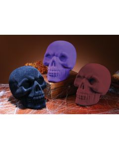5" Velvet Skull Assortment