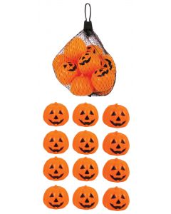 Bag O' Pumpkin Heads - 12 Pcs