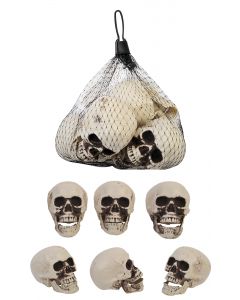 Bag of 6 Skulls (2.5")