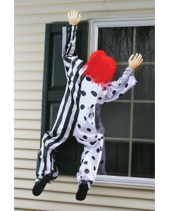 5 Foot Creepy Climbing Clown - Black/White