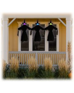 Light Up-Color Change Hanging Witch Trio 