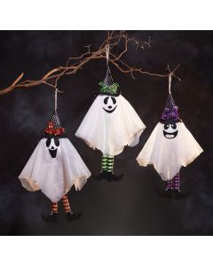 18" Hanging Friendly Ghost Assortment