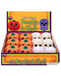 3" Color Change Pumpkin & Skull Assortment