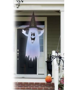 5' Color Change Ghost w/Witch Hat (VIDEO)