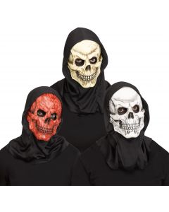 Realistic Skull Mask w/Hood Assortment