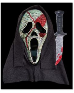 Ghost Face® Bloody Bling Mask and Knife Set
