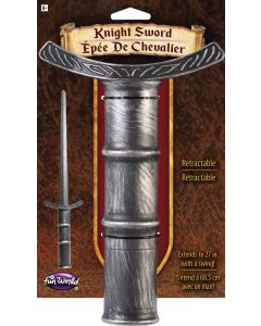 27" Retractable Knight Sword