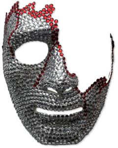 Bloody Bling Cracked 1/2 Mask