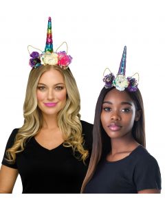 Iridescent Unicorn Headband Assortment