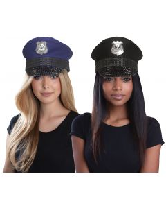 Bling Police Hat - Adult