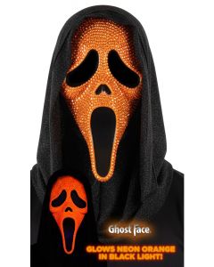 Ghost Face® Orange Bling Mask