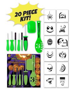 20 Piece Family Carving Kit