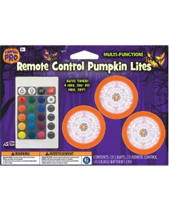 Remote Control 3 Pumpkin Lights Set