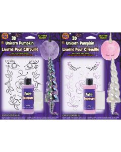 3D Glitter Unicorn Pumpkin Decorating Kit