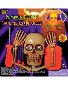 Light Up Skeleton Pumpkin Peeper Carving Kit