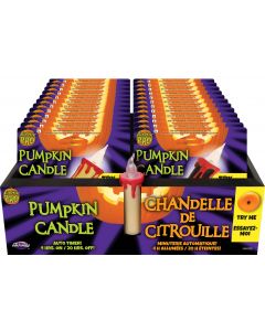 3" LED Flicker Pumpkin Candle Assortment PDQ