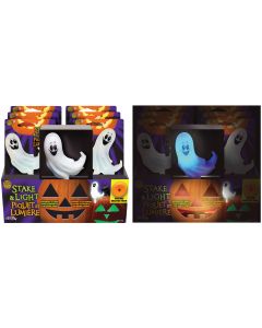 LU Color Change Pumpkin Light & Stake PDQ