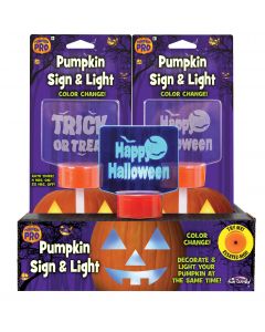 Pumpkin Light Stake with Sign PDQ