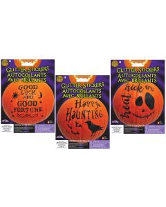 Pumpkin Glitter Sticker Kit Assortment