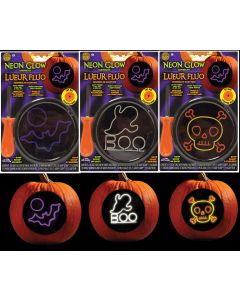 Neon Bright Pumpkin Carving Kit Assortment