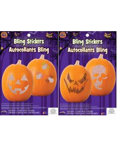 Pumpkin Bling Sticker Set Assortment 