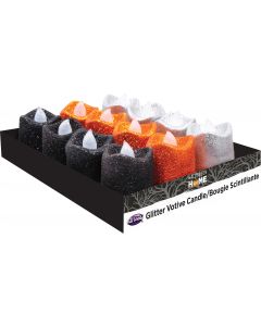 Halloween Home 1.85" Glitter Led Candle Assortment