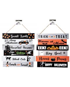 13.5" Halloween Home Hanging Sign Assortment