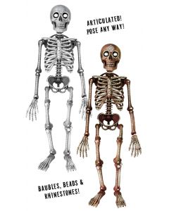HH 36” Jewel Tone Bling Skeleton Assortment