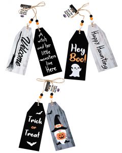 7.5" Halloween Home Door Tags Assortment