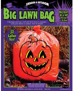 Pumpkin Lawn Bag Floor Display (72 Count)