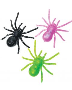 5" Eerie Glow LU Spider w/Suction Cup