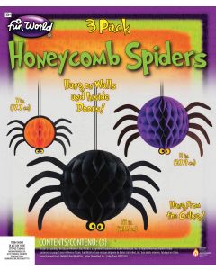 Honeycomb Spiders- 3 Spiders! 3 Sizes!