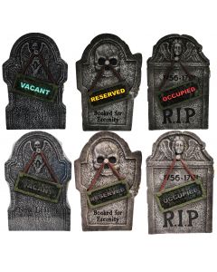 22" Fade In/Out Cemetery Tombstone Assortment