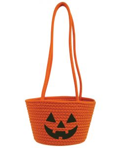 Happy Felt Pumpkin Basket 