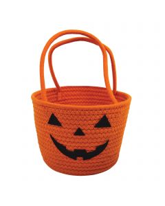 Happy Felt Pumpkin Basket 