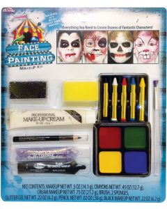 Fun World Ferocious Fangs Makeup Kit Red One Size