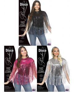 Sequin Fringe Poncho Assortment