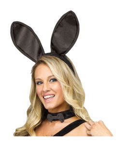Black Bunny Character Ear Headband