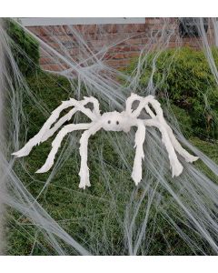 30" White Widow Posable Spider